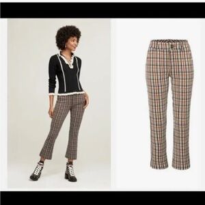 CAbi Multicolor Plaid Ankle Pants